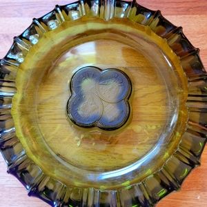 1960s Mid Centry Olive Ashtray